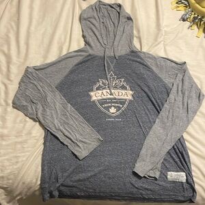 Hooded long sleeve shirt